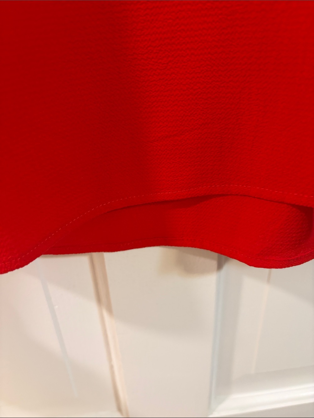 Red Ruffle Sleeve Top - Picture 5 of 6